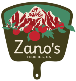 Zano's Logo, Truckee's best Italian Food and Pizza